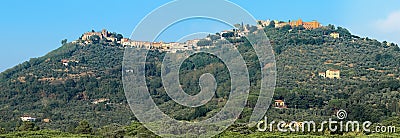 Panoramic view of Montecatini Alto, Montecatini Terme â€“ Italy Stock Photo